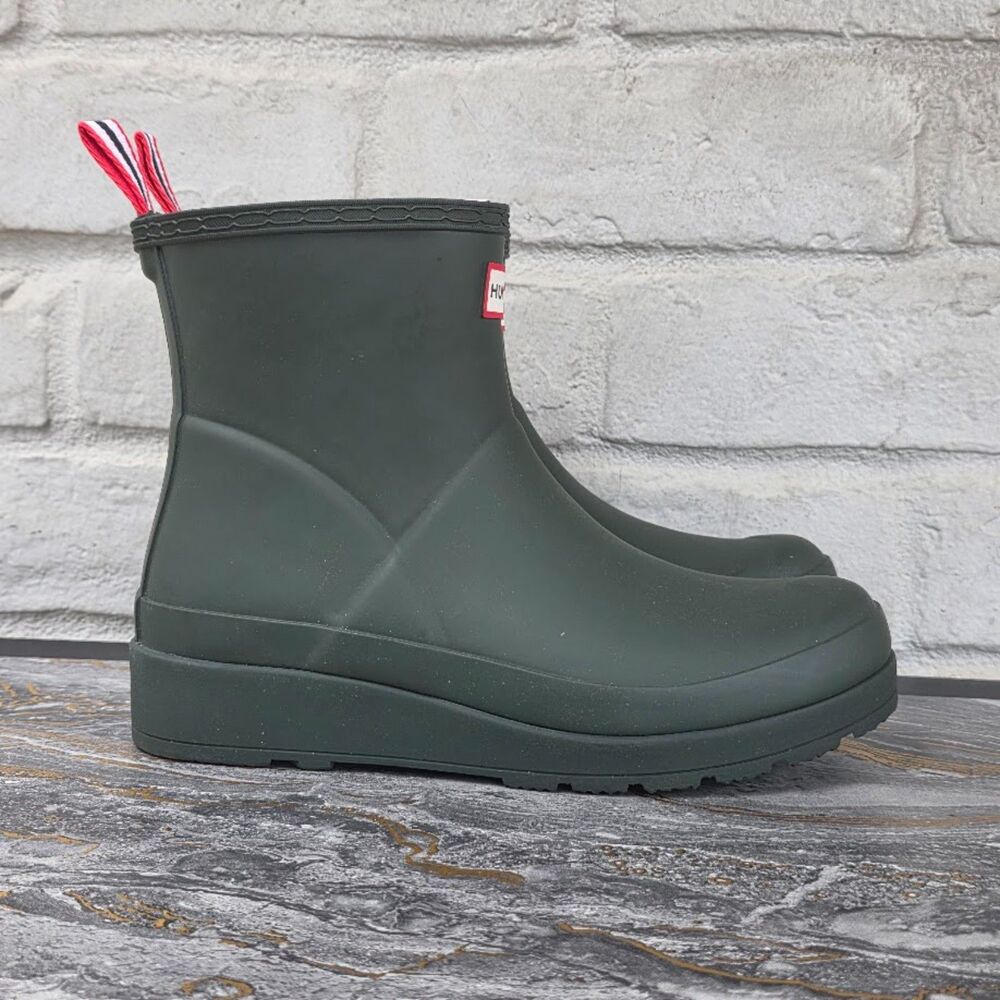 Hunter Original Play Short Rain Boots Matte Black Women's Size 7 NWT